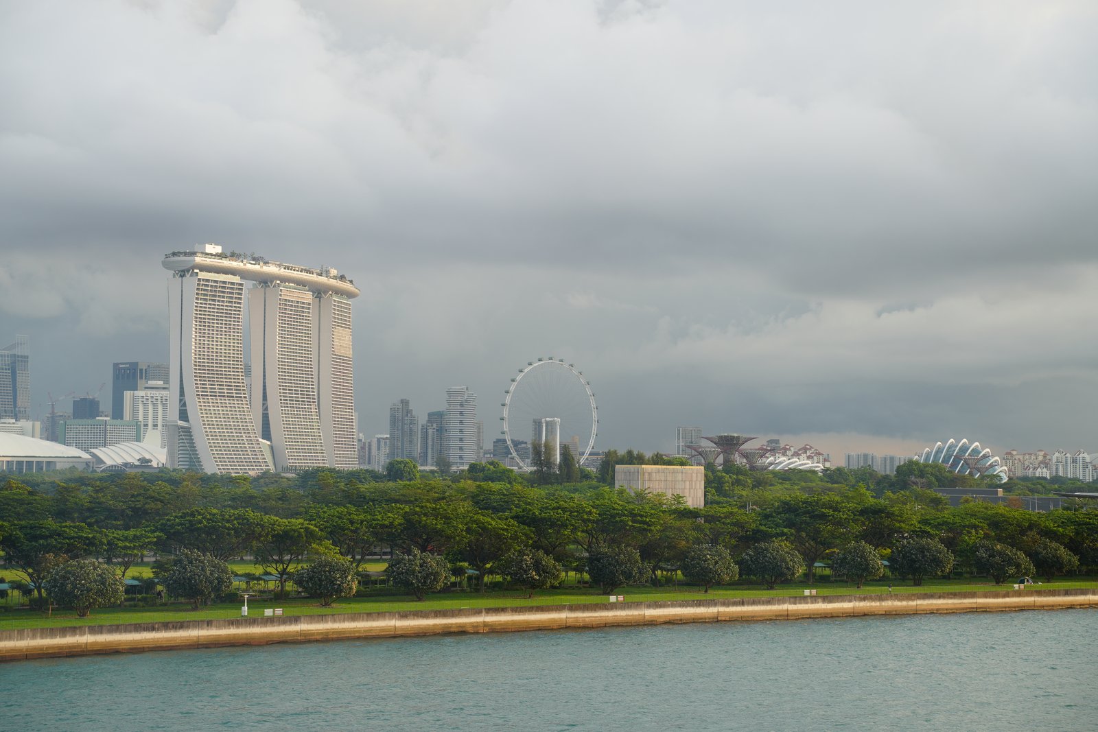 Das Marina Bay Sands vom Balkon aus
