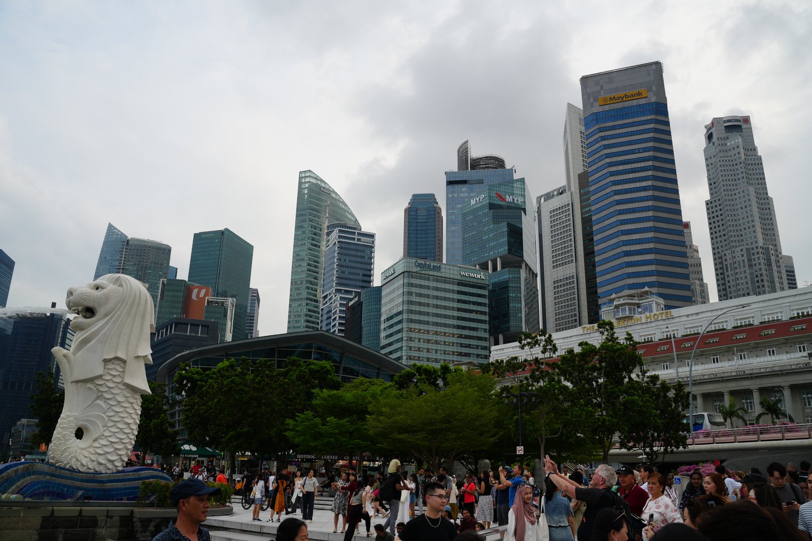 Der Merlion, das Wahrzeichen Singapurs
