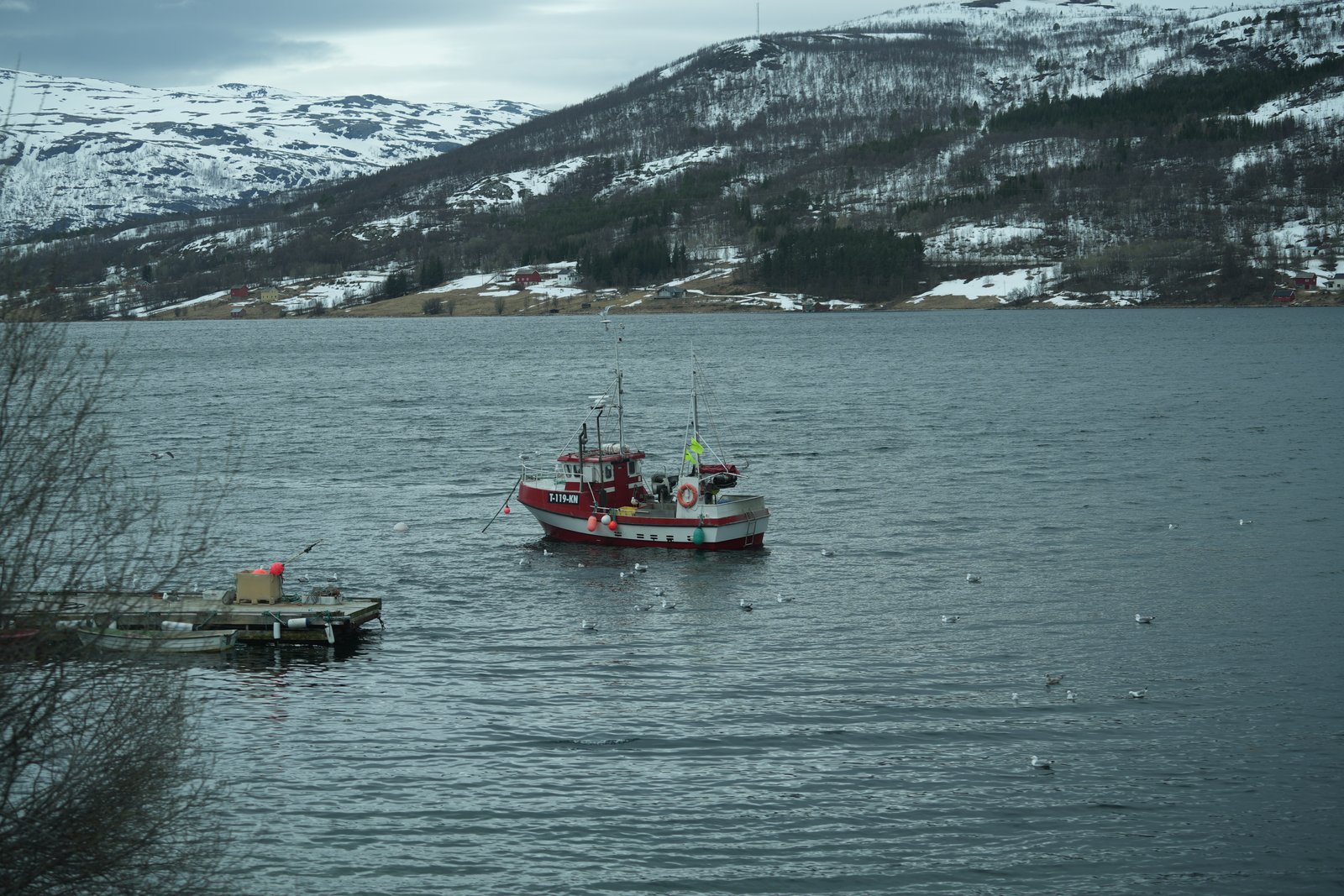 Fischerboote im Fjord