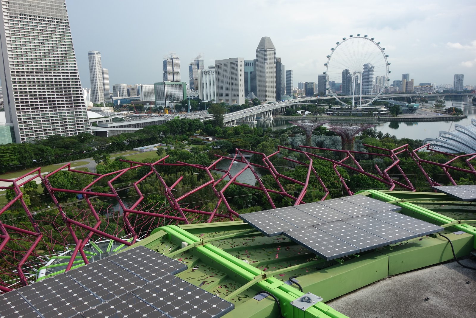 Supertrees, Riesenrad und Skyline