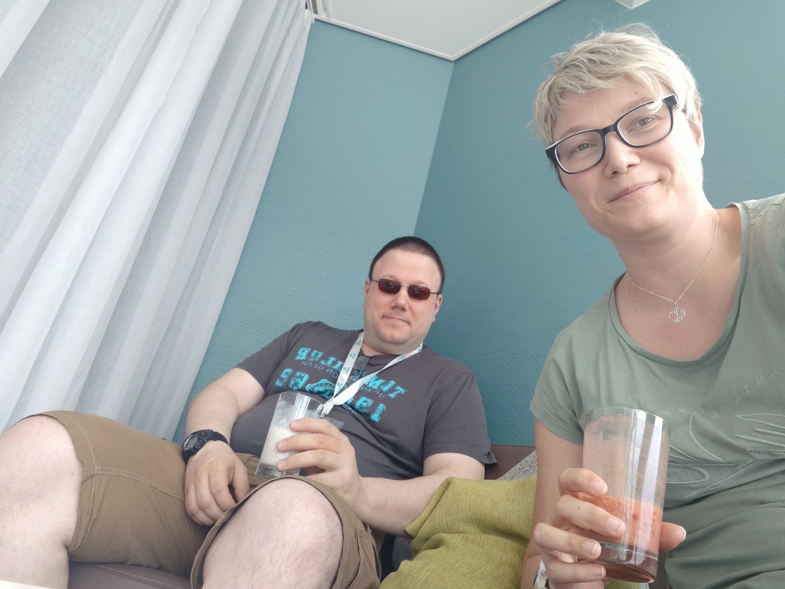 Frank und ich machen es uns gemütlich
