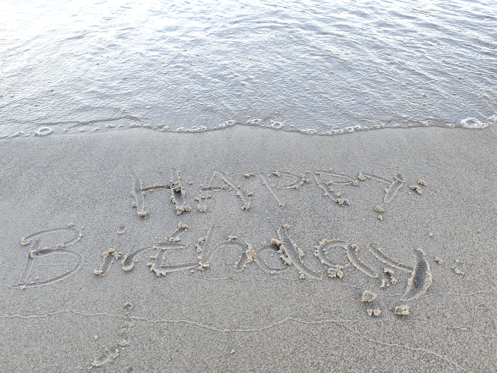 Happy Birthday am Strand