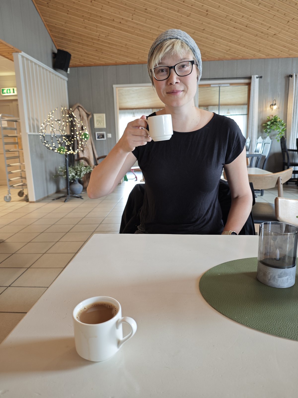 Kaffeepause am Morgen