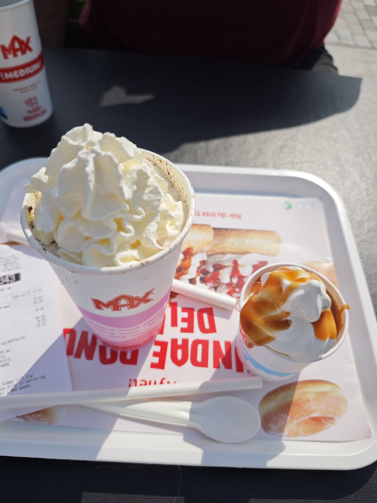 Und hinterher Milchshake und Eis
