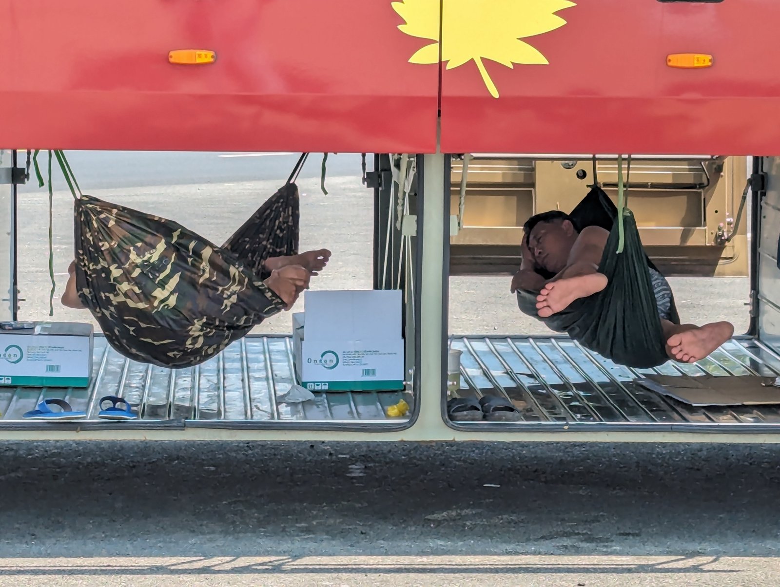 Mittagspause in der Hängematte
