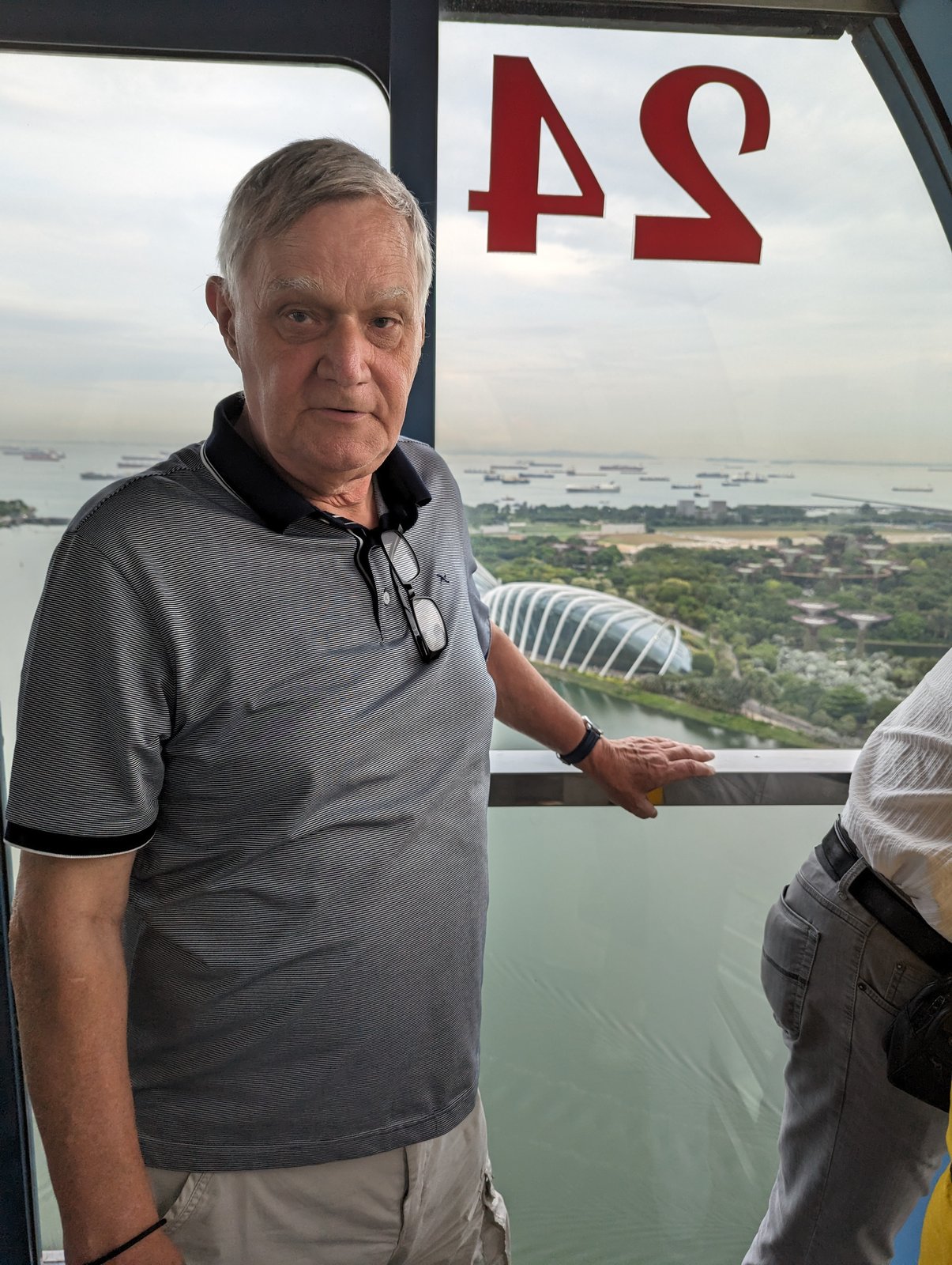 Papa im Singapore Flyer