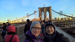 auf der Brooklyn Bridge